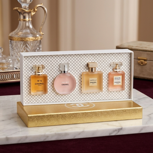Chanel Mini Perfume Set - 4 Iconic Fragrances Collection (25ml each)