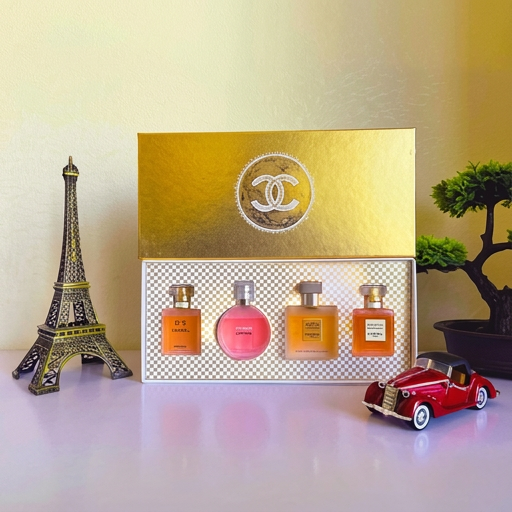 Chanel Mini Perfume Set - 4 Iconic Fragrances Collection (25ml each)