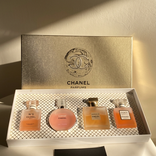 Chanel Mini Perfume Set - 4 Iconic Fragrances Collection (25ml each)