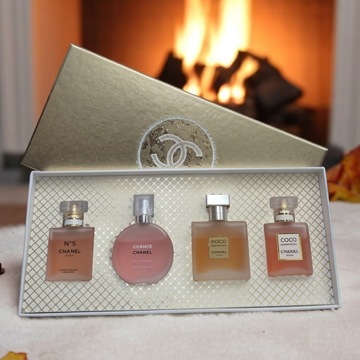 Chanel Mini Perfume Set - 4 Iconic Fragrances Collection (25ml each)